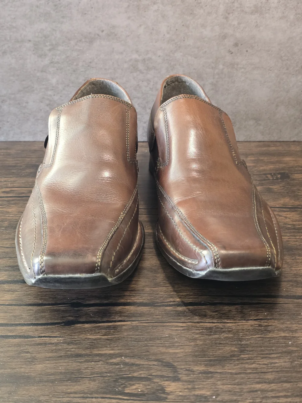 Men's Alfani Slip-On Leather Dress Shoes